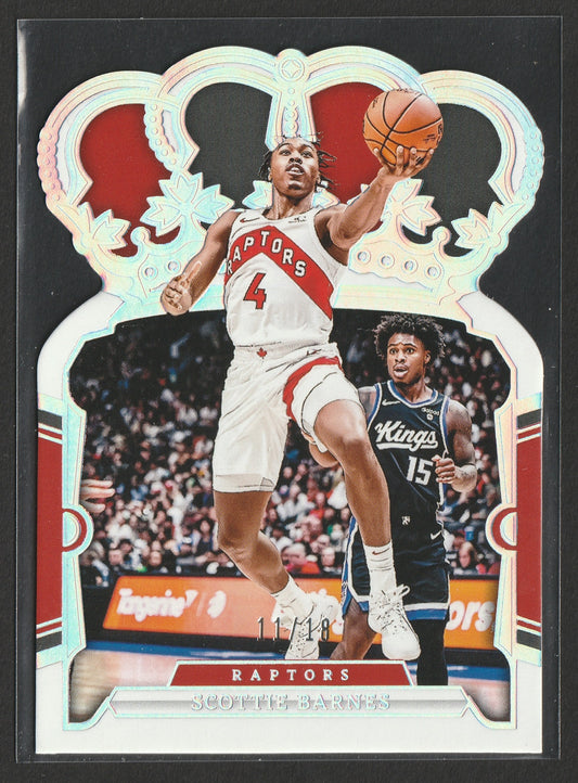 Scottie Barnes 2023-24 Panini Crown Royale Silver International 11/18 #66 Fiedler24