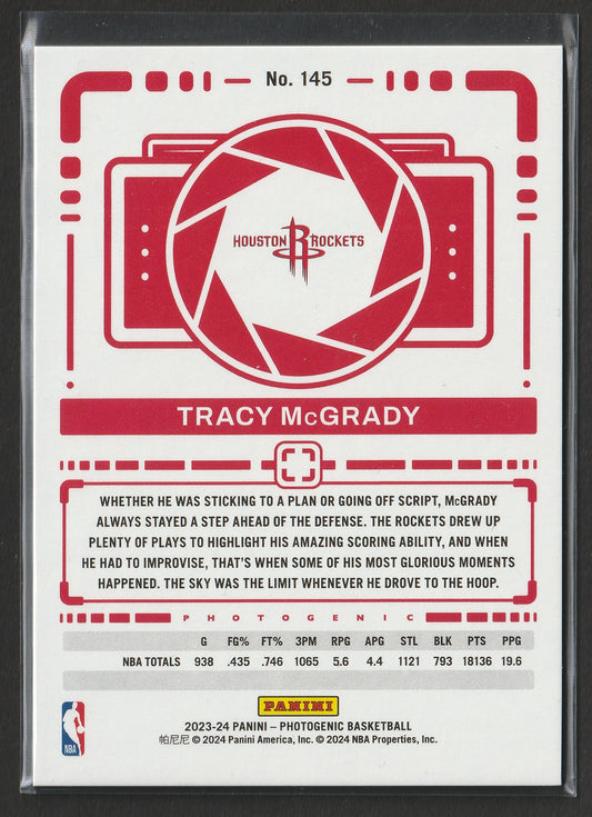 Tracy McGrady 2023-24 Panini Photogenic Silver 17/99 #145 Fiedler24