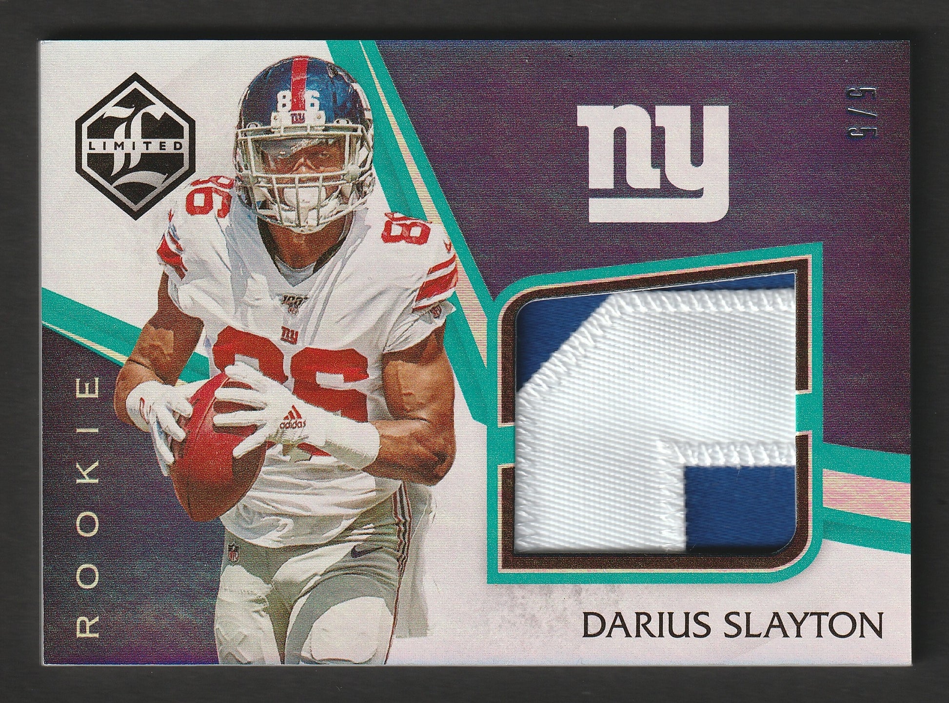 Darius Slayton 2019 Panini Limited Football Rookie Patch 5/5 #RJJ-40 Fiedler24