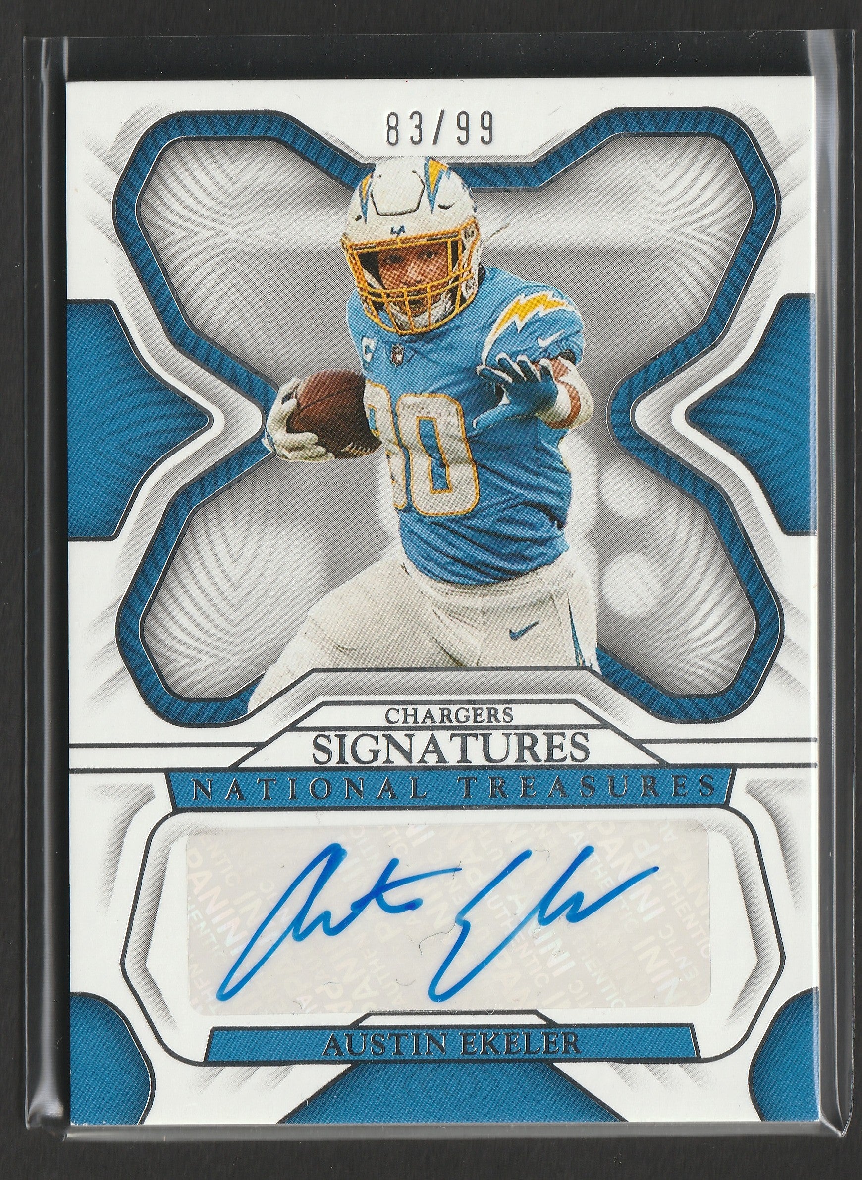 Austin Ekeler 2022 Panini National Treasures 83/99 #SIG-AEK Fiedler24