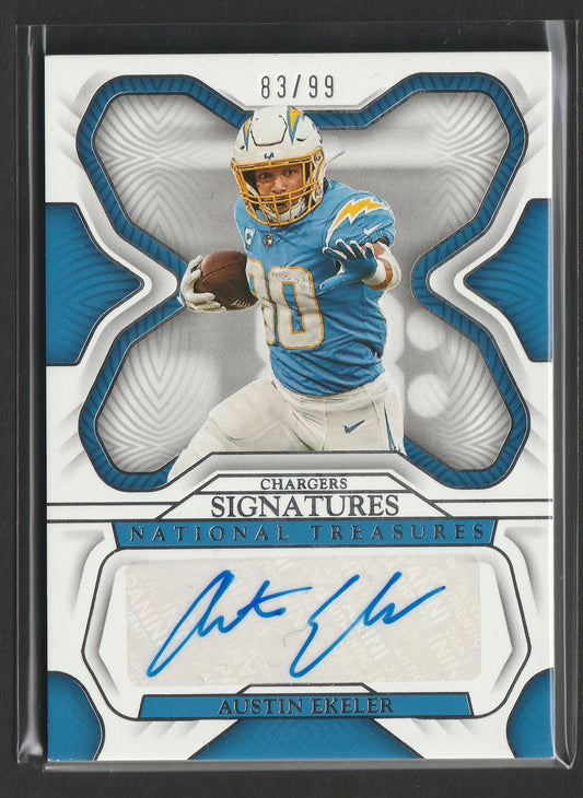 Austin Ekeler 2022 Panini National Treasures 83/99 #SIG-AEK Fiedler24