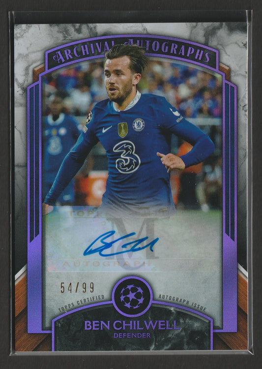 Ben Chilwell 2022/23 Topps Museum Collection UCL Archival Autographs Amethyst 54/99 #AA-BC Fiedler24