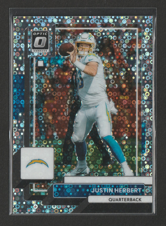 Justin Herbert 2022 Panini Donruss Optic Silver Circles Prizm 108/125 #108 Fiedler24