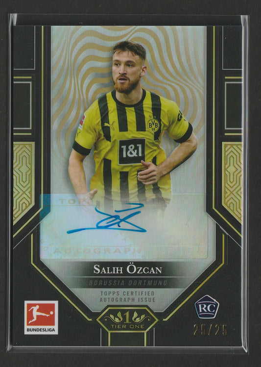 Salih Özcan 2022/23 Topps Tier One Bundesliga Black RC 25/25 #BMA-SO - Fiedler24