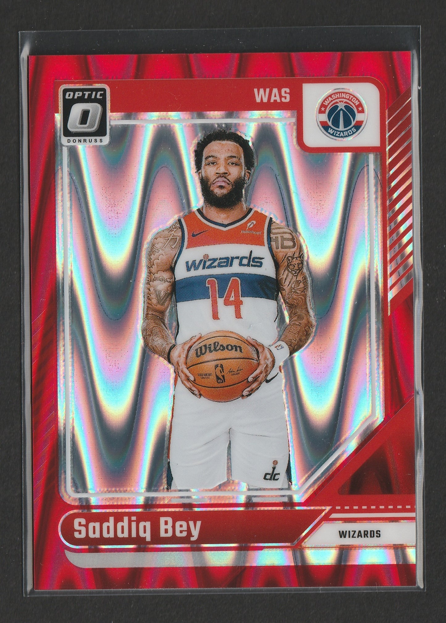 Saddiq Bey 2024-25 Panini Donruss Optic Red Seismic Prizm 001/149 #57 - Fiedler24