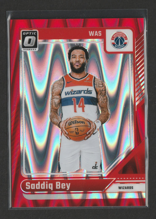 Saddiq Bey 2024-25 Panini Donruss Optic Red Seismic Prizm 001/149 #57 - Fiedler24