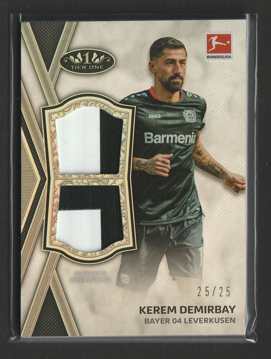 Kerem Demirbay 2020/21 Topps Tier One Bundesliga Dual Relic 25/25 #TDR-KD - Fiedler24