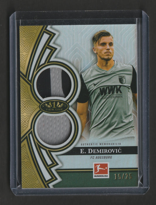 Ermedin Demirovic 2022-23 Topps Tier One Bundesliga Dual Relic 15/25 #TORDP-ED - Fiedler24
