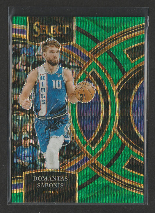Domantas Sabonis 2023-24 Panini Select Green Wave Prizm Premier Level 13/50 #176 - Fiedler24