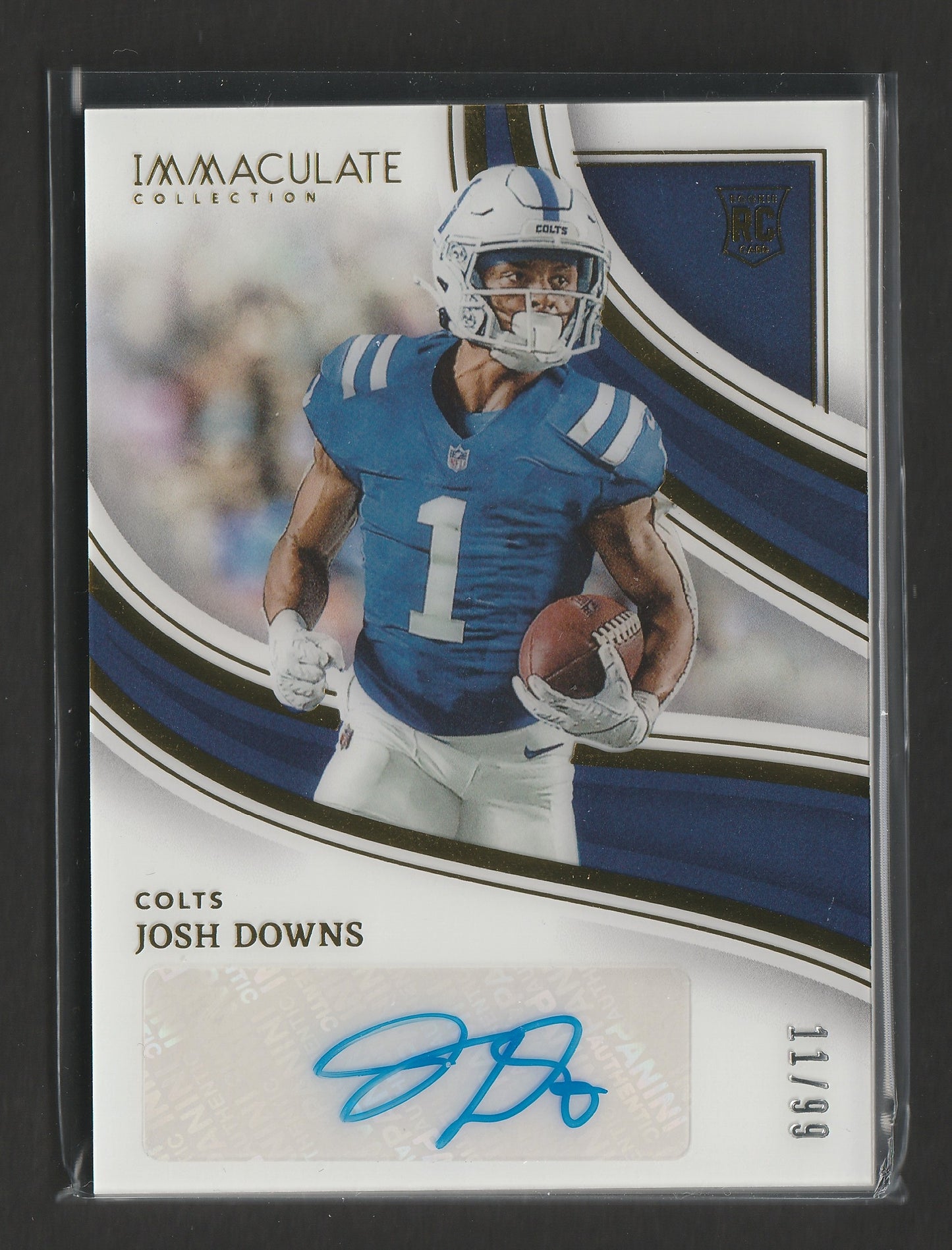 Josh Downs 2023 Panini Immaculate Collection Rookie Autographs 11/99 #3 - Fiedler24