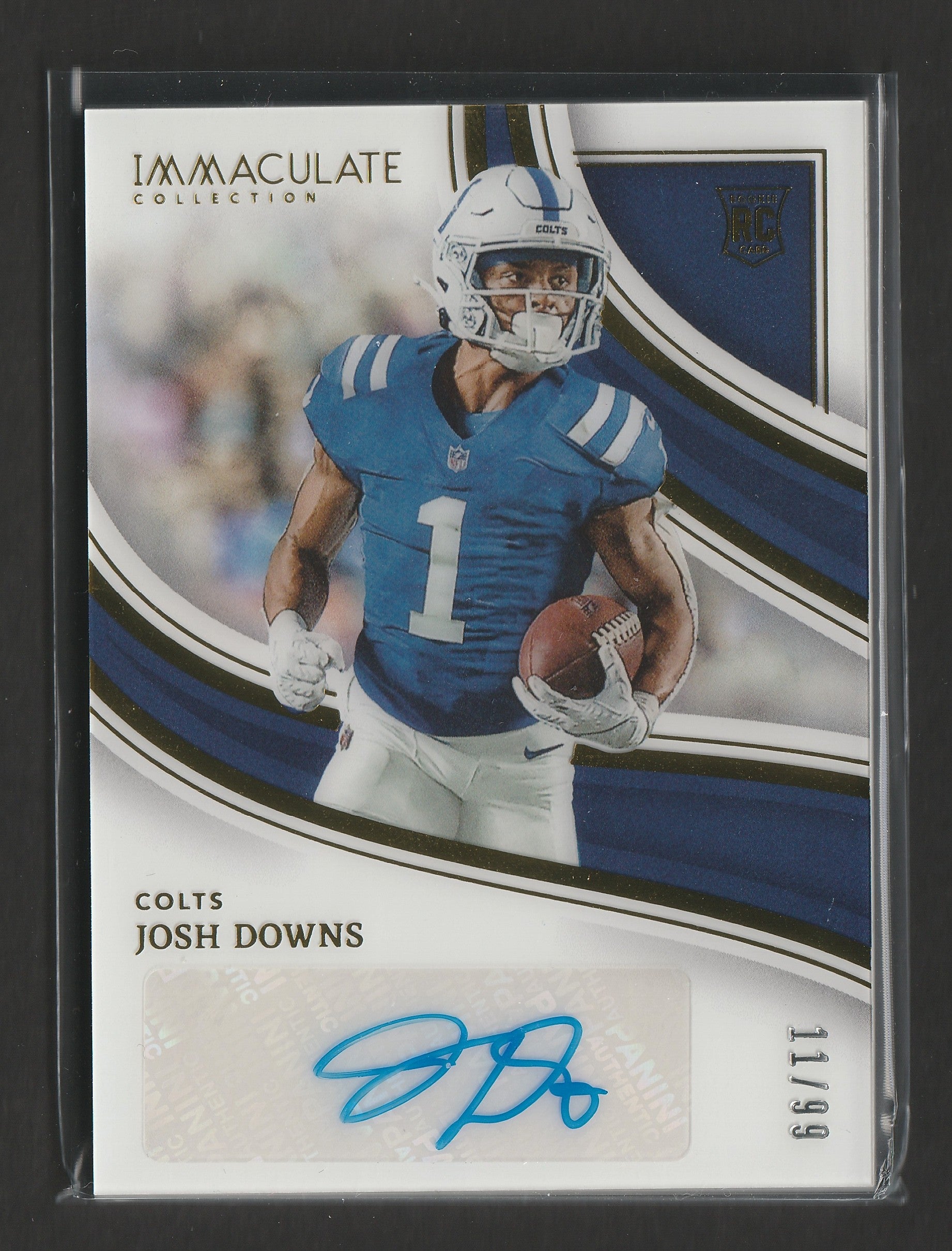 Josh Downs 2023 Panini Immaculate Collection Rookie Autographs 11/99 #3 - Fiedler24