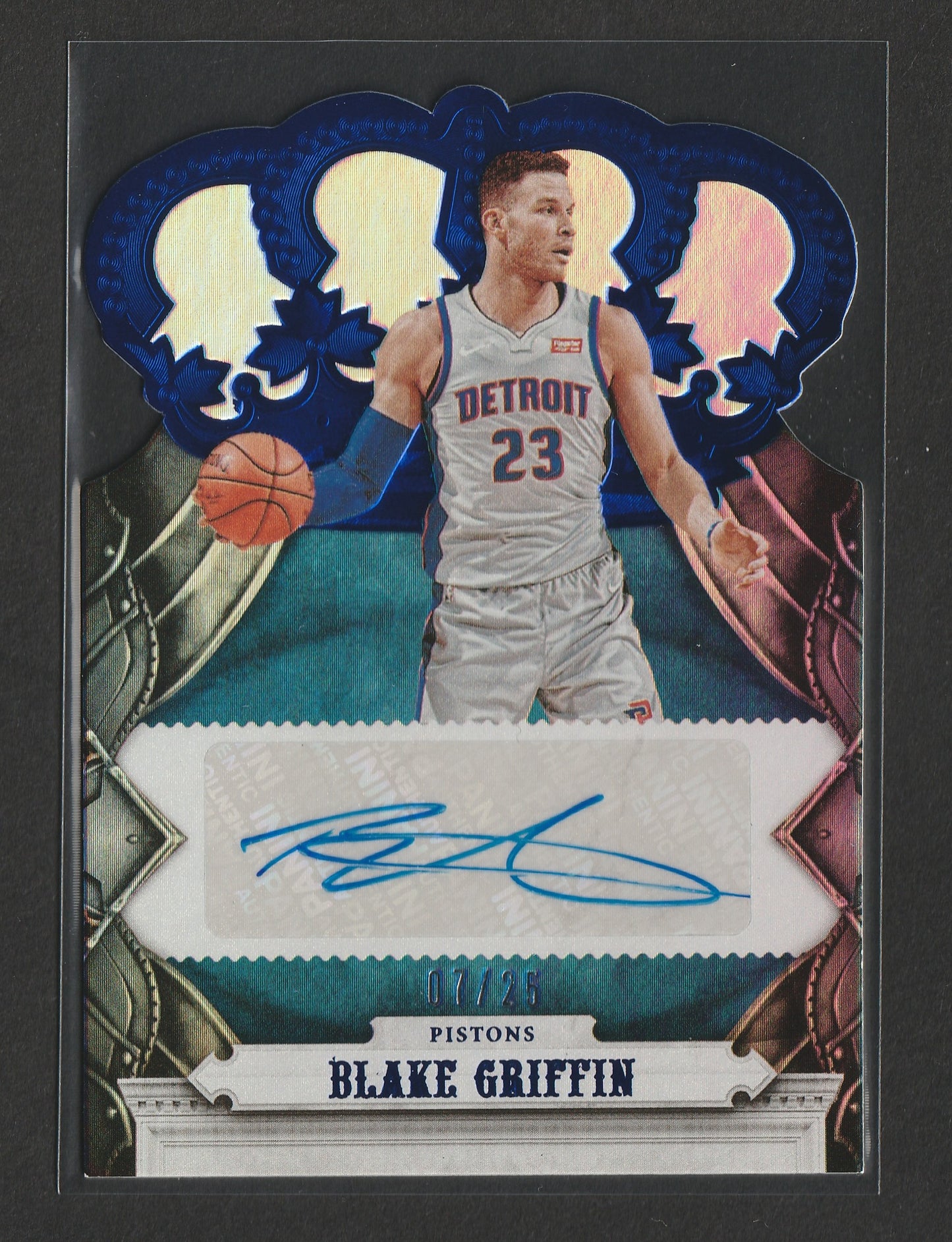 Blake Griffin 2017-18 Panini Crown Royale Autographs Blue 07/25 #CA-BGF - Fiedler24