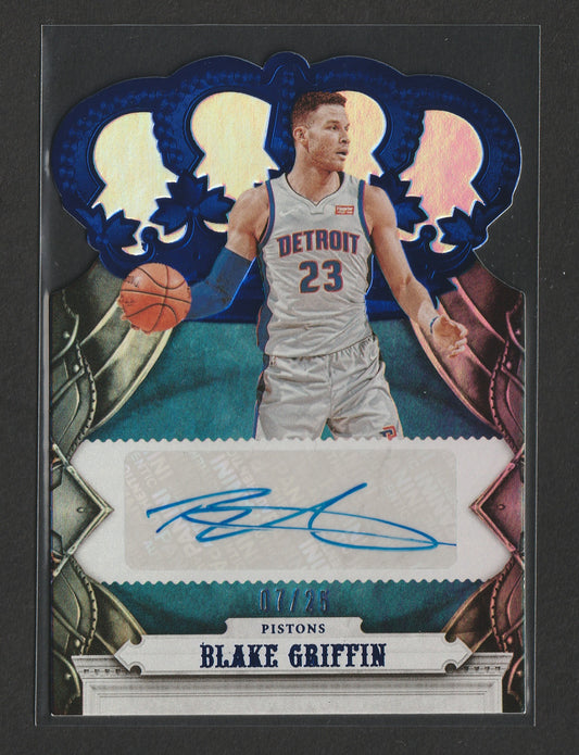 Blake Griffin 2017-18 Panini Crown Royale Autographs Blue 07/25 #CA-BGF - Fiedler24