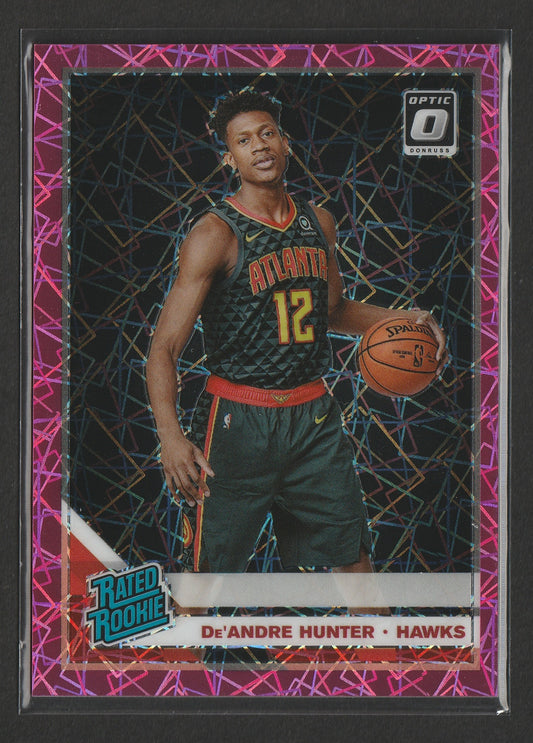 De'Andre Hunter 2019-20 Panini Donruss Optic Pink Velocity Prizm Rated Rookie 20/79 #198 - Fiedler24