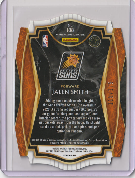 Jalen Smith 2020/21 Panini Select Maroon Prizm Die-Cut RC 115/175 #188 Fiedler24