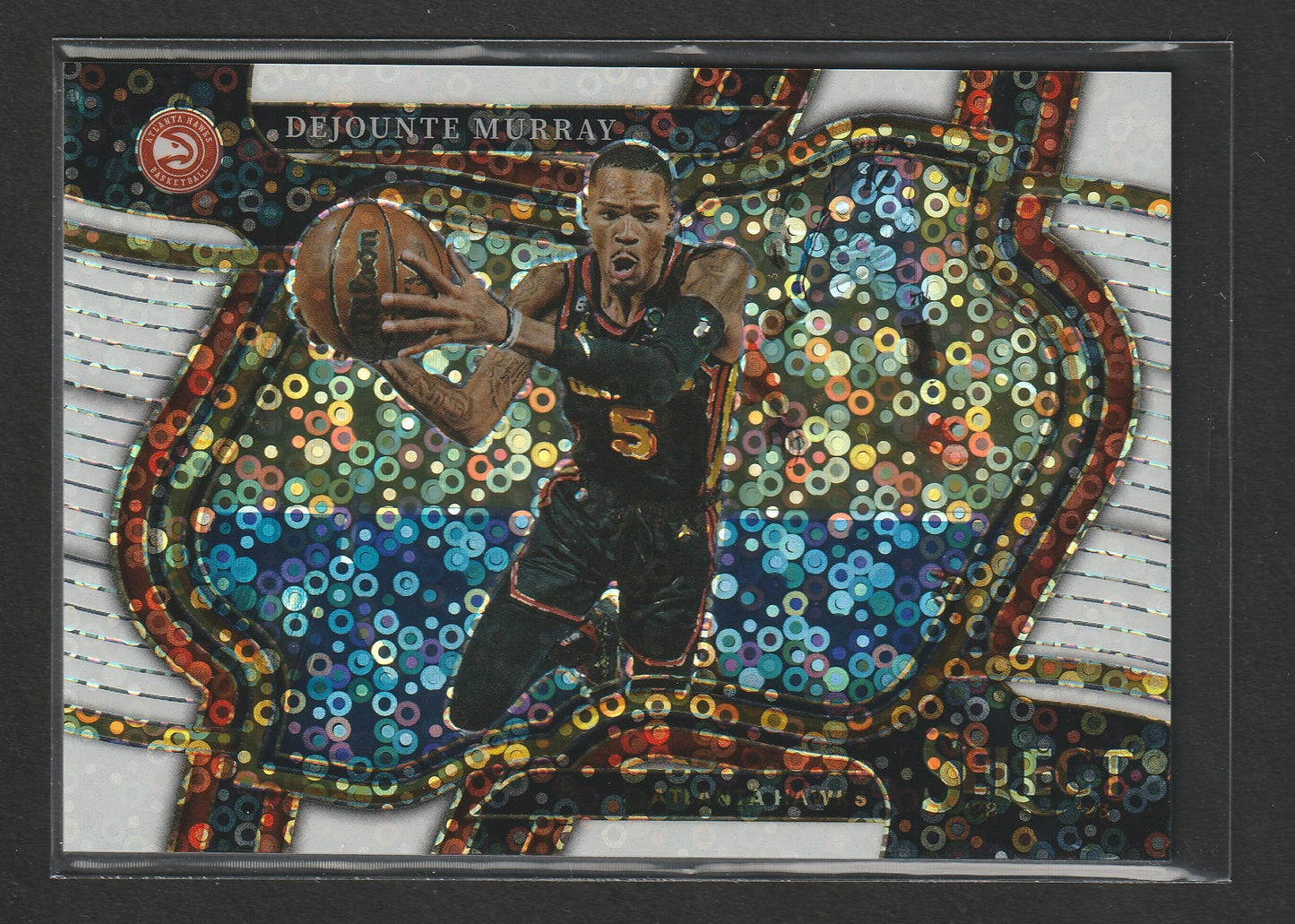 Dejounte Murray 2022-23 Panini Select White Disco Prizm 43/75 #202