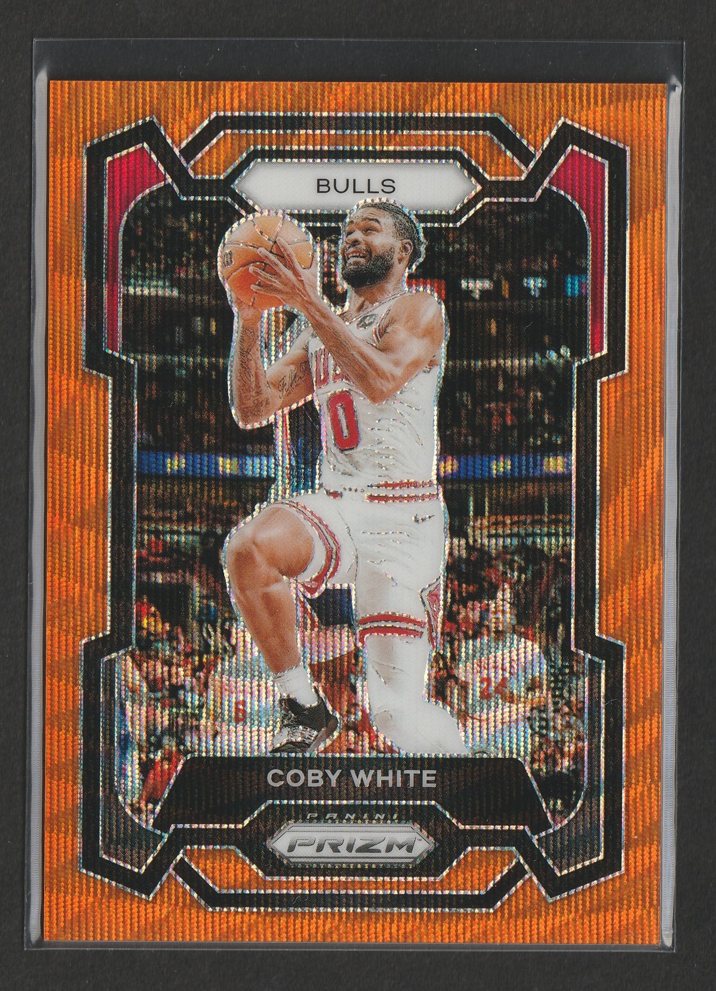 Coby White 2023-24 Panini Prizm Orange Wave Prizm 02/60 #239