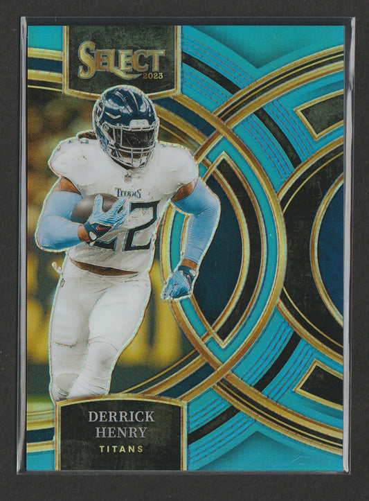 Derrick Henry 2023 Panini Select Light Blue Prizm Premier Level 91/99 #156