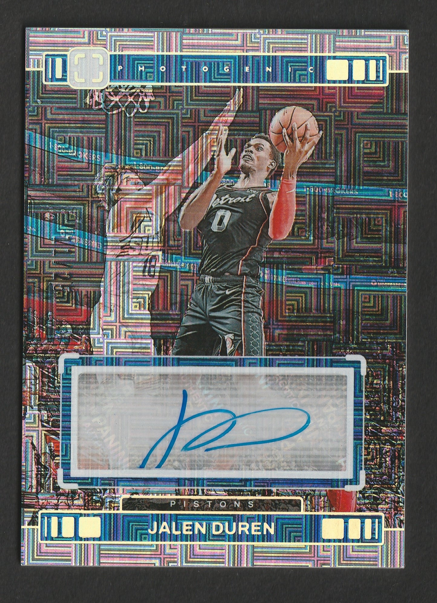 Jalen Duren 2023/24 Panini Photogenic Veteran Autograph Maze 11/25 #VA-JDD
