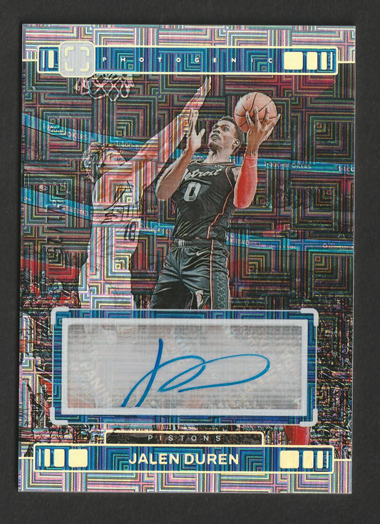 Jalen Duren 2023/24 Panini Photogenic Veteran Autograph Maze 11/25 #VA-JDD