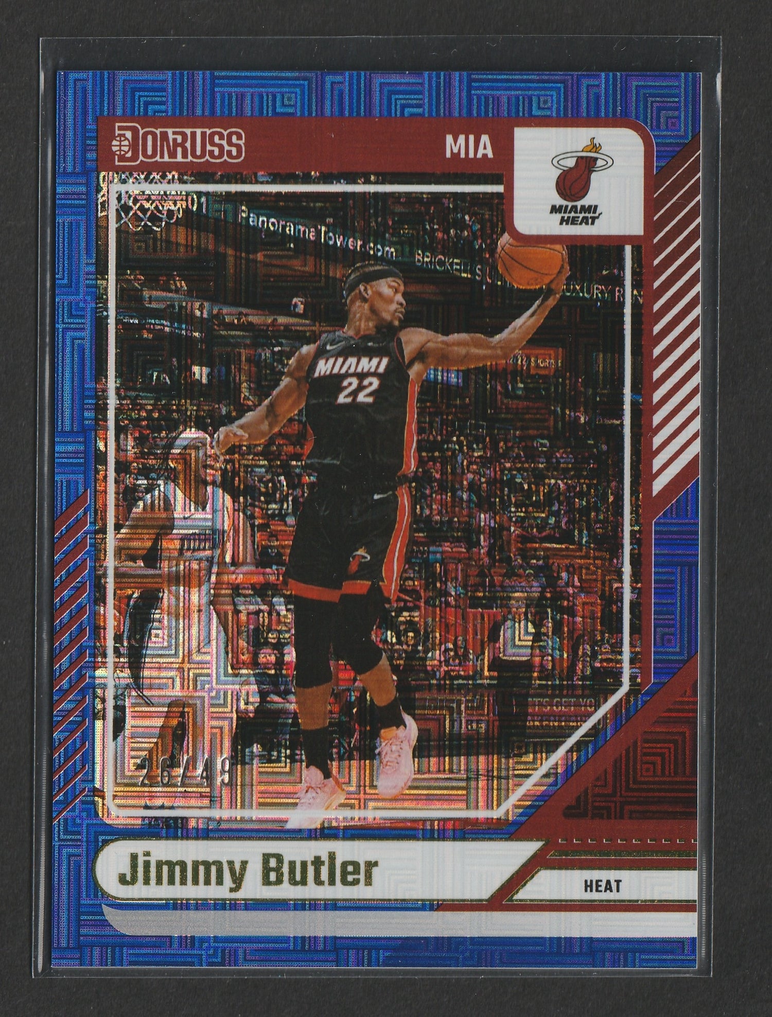 Jimmy Butler III 2024-25 Panini Donruss Choice Blue 26/49 #83 - Fiedler24
