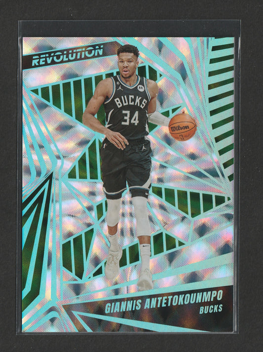 Giannis Antetokounmpo 2023/24 Panini Revolution Future Frame 52/60 #22