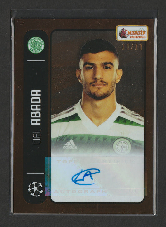Liel Abada 2022/23 Topps Merlin's Heritage 98 UCL Orange Autograph 10/10 #052