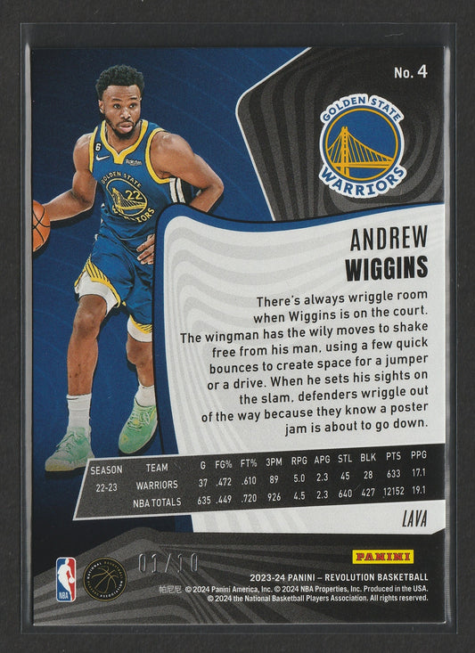 Andrew Wiggins 2023/24 Panini Revolution Lava 01/10 #4