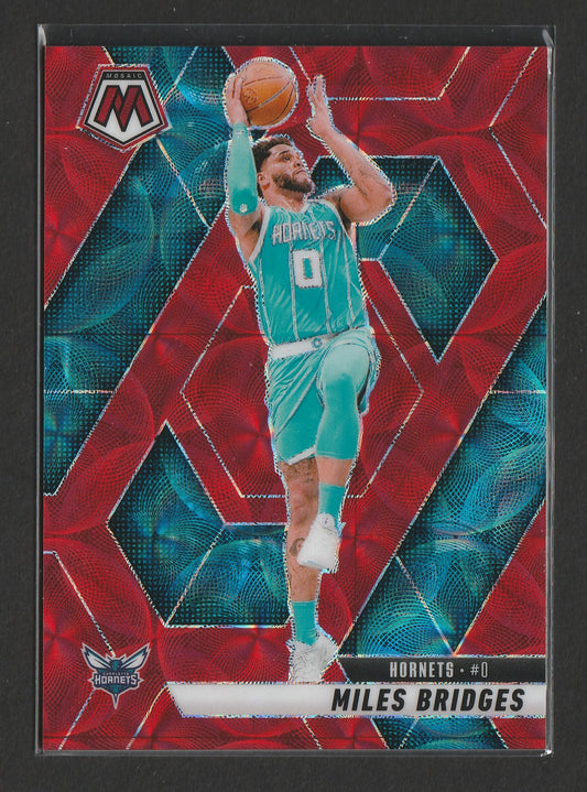 Miles Bridges 2024-25 Panini Mosaic International Red Mosaic Prizm 01/75 #67 - Fiedler24