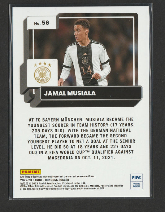 Jamal Musiala 2022-23 Panini Donruss Blue 09/49 #56