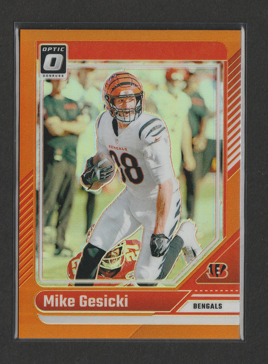 Mike Gesicki 2024 Panini Donruss Optic Orange Prizm 209/249 #42 - Fiedler24
