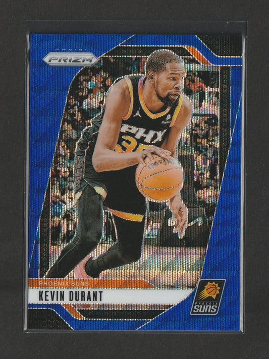Kevin Durant 2024-25 Panini Prizm Blue Wave Prizm 003/125 #187