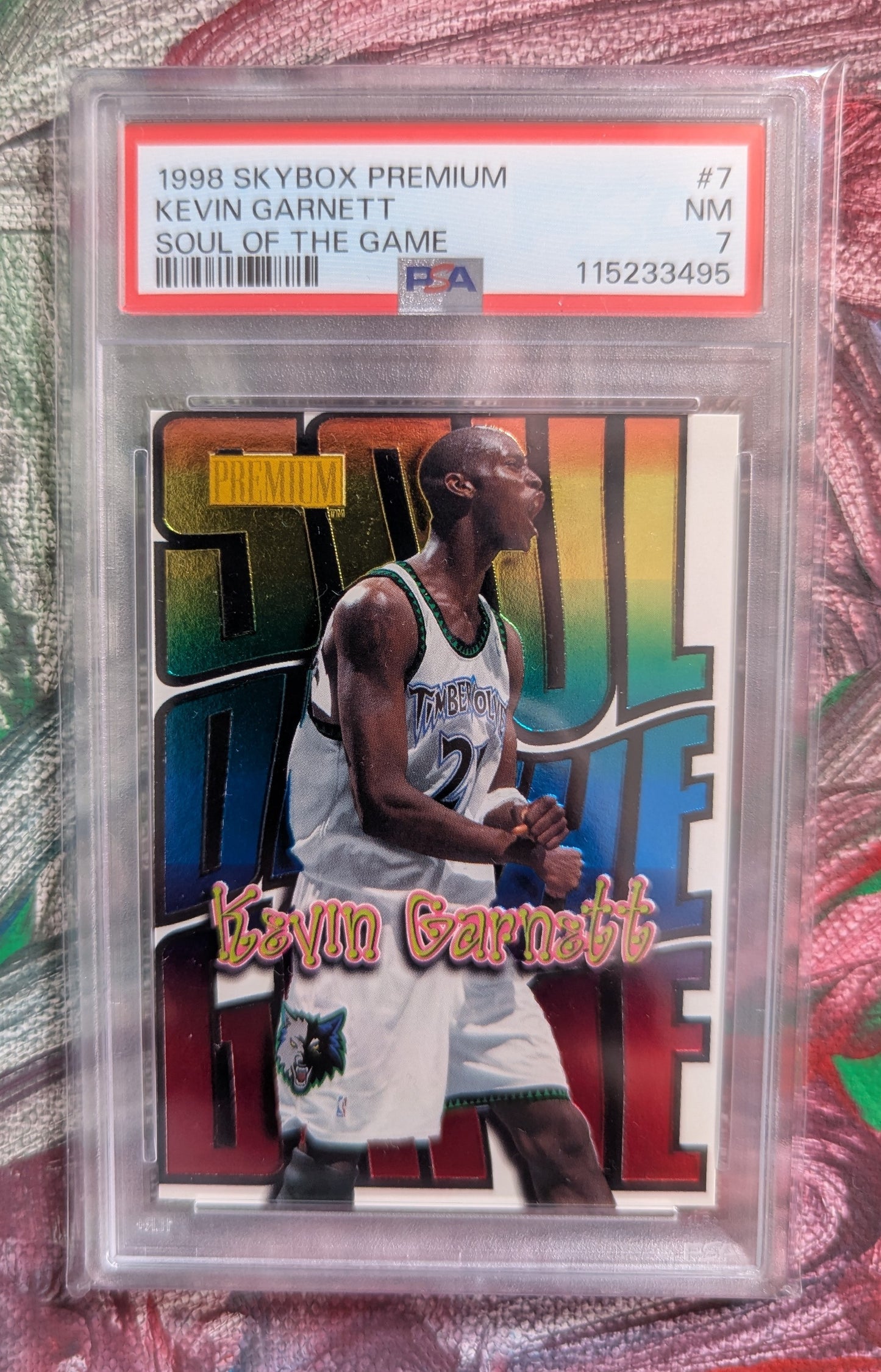 Kevin Garnett 1998 SkyBox Premium Soul of the Game PSA 7 #7SG Fiedler24