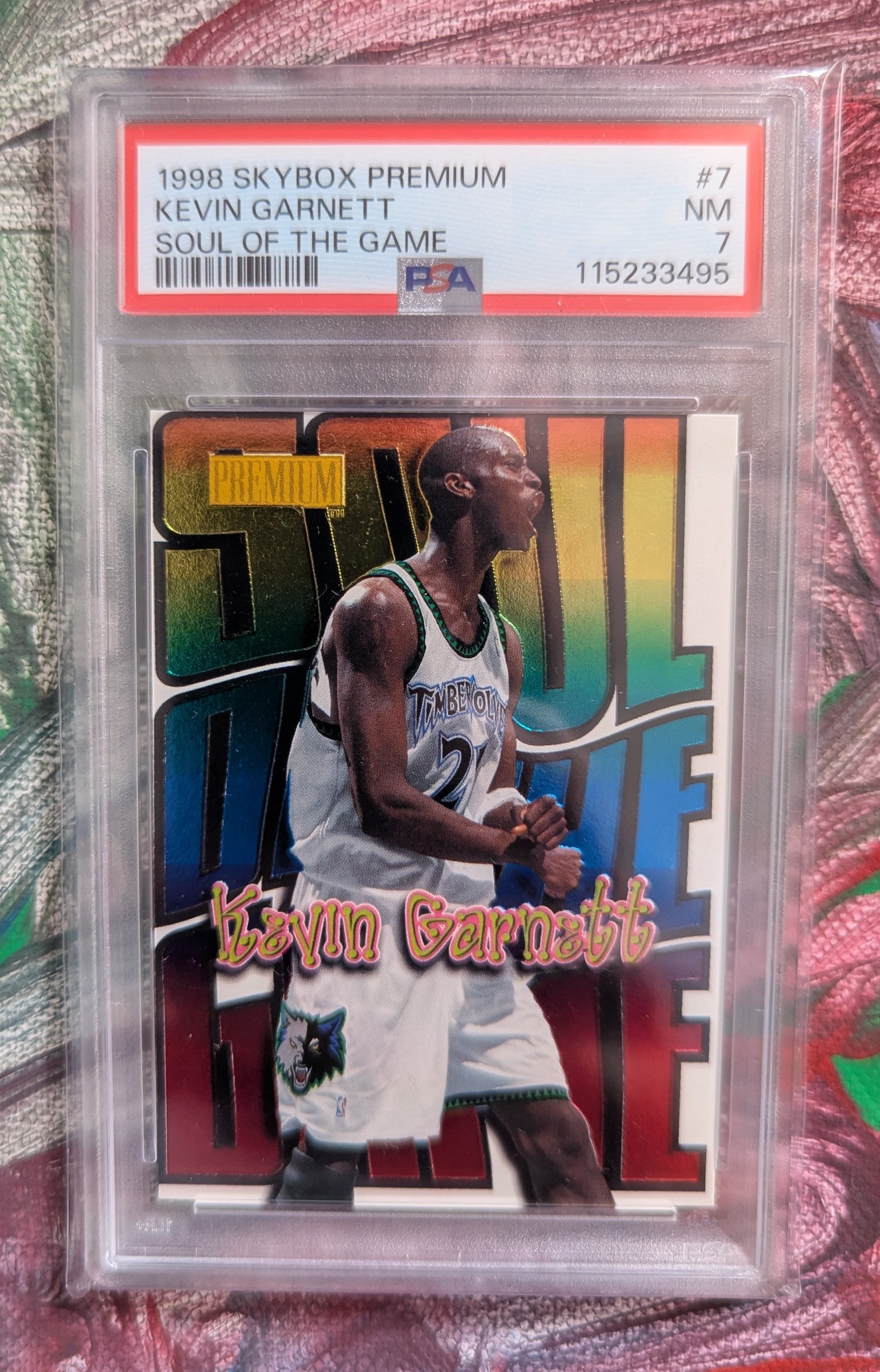 Kevin Garnett 1998 SkyBox Premium Soul of the Game PSA 7 #7SG Fiedler24