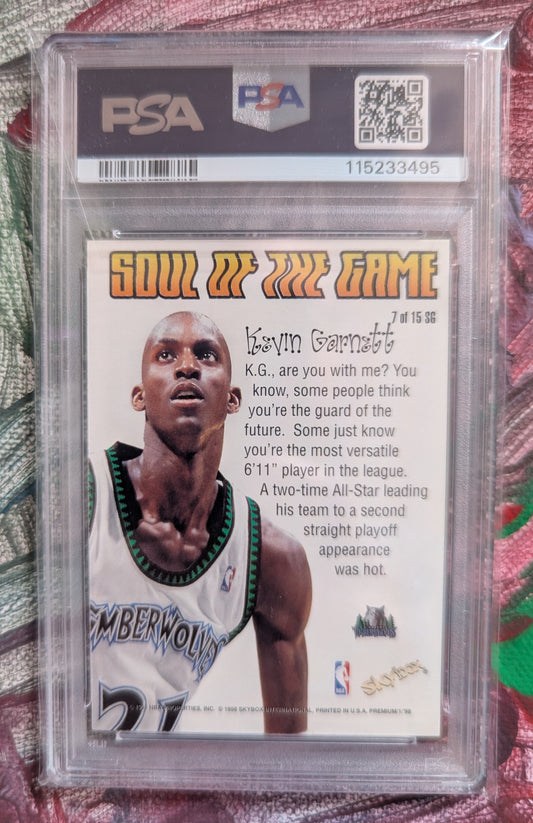 Kevin Garnett 1998 SkyBox Premium Soul of the Game PSA 7 #7SG Fiedler24