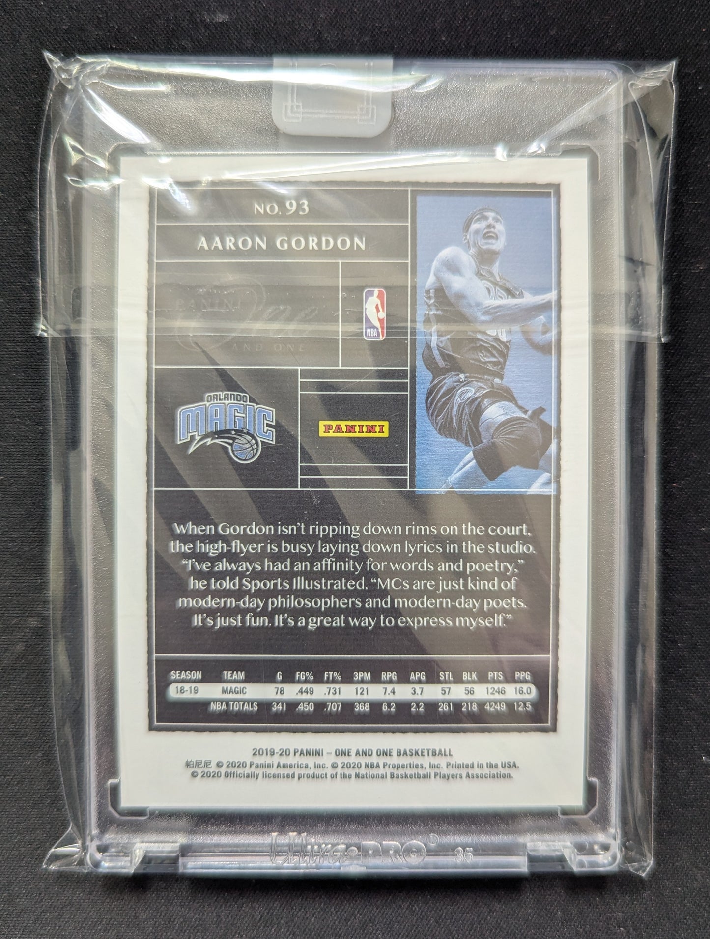 Aaron Gordon 2019-20 Panini One and One Base [Uncirculated] 32/99 #93