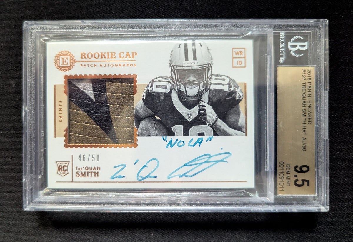 Tre'Quan Smith 2018 Panini Encased Gold RPA 46/50 BGS 9,5 #127