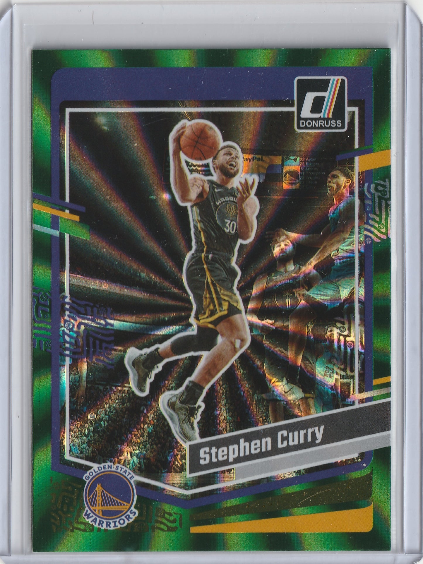 Stephen Curry 2023-24 Panini Donruss Green Laser #65 Fiedler24
