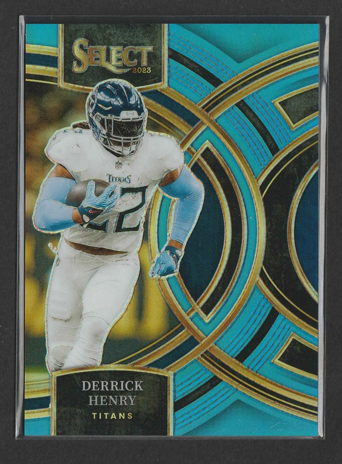 2023 panini select light blue prizm derrick henry football trading card in titans uniform nummer 91 von 99